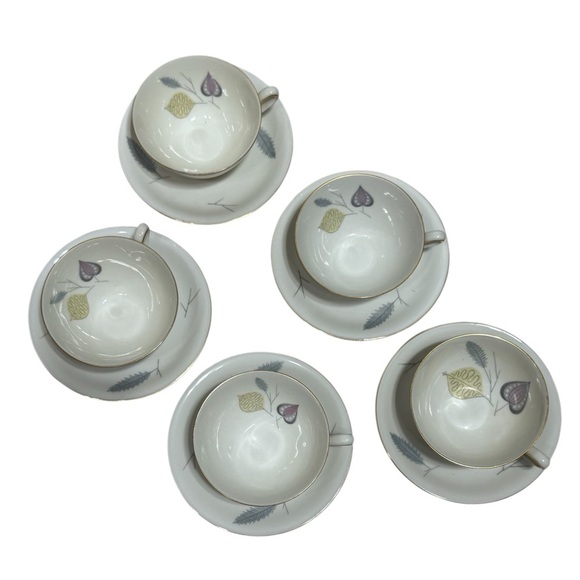 Vintage Mid -Century Modern Eschenbach Bavaria porcelain “Spring Theme” tea set - Picture 6 of 10